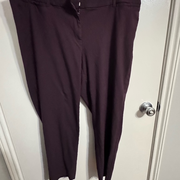 Lane Bryant Deep Purple Ankle Pants - Picture 1 of 8